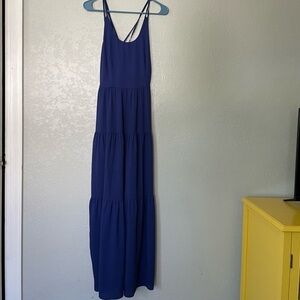 LOFT blue maxi dress